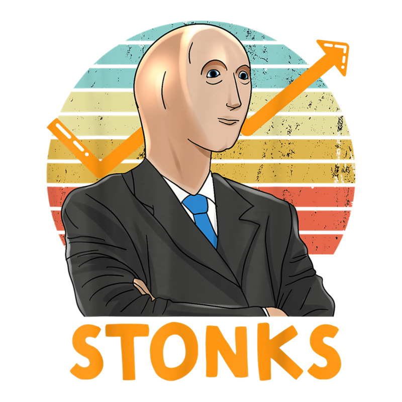 Stonks Guy Dank Meme Funny Stock Broker Stonks Guy Dank Meme Raglan Crop Top by ShelleyDoppelmayr | Artistshot