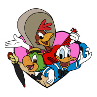 Three Caballeros Love Raglan Crop Top | Artistshot