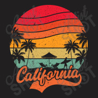 California Surfing Paradise, Summer Vacation Palm T-shirt | Artistshot