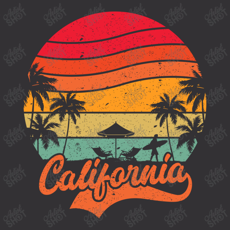 California Surfing Paradise, Summer Vacation Palm Vintage Short by T-shirts+ | Artistshot