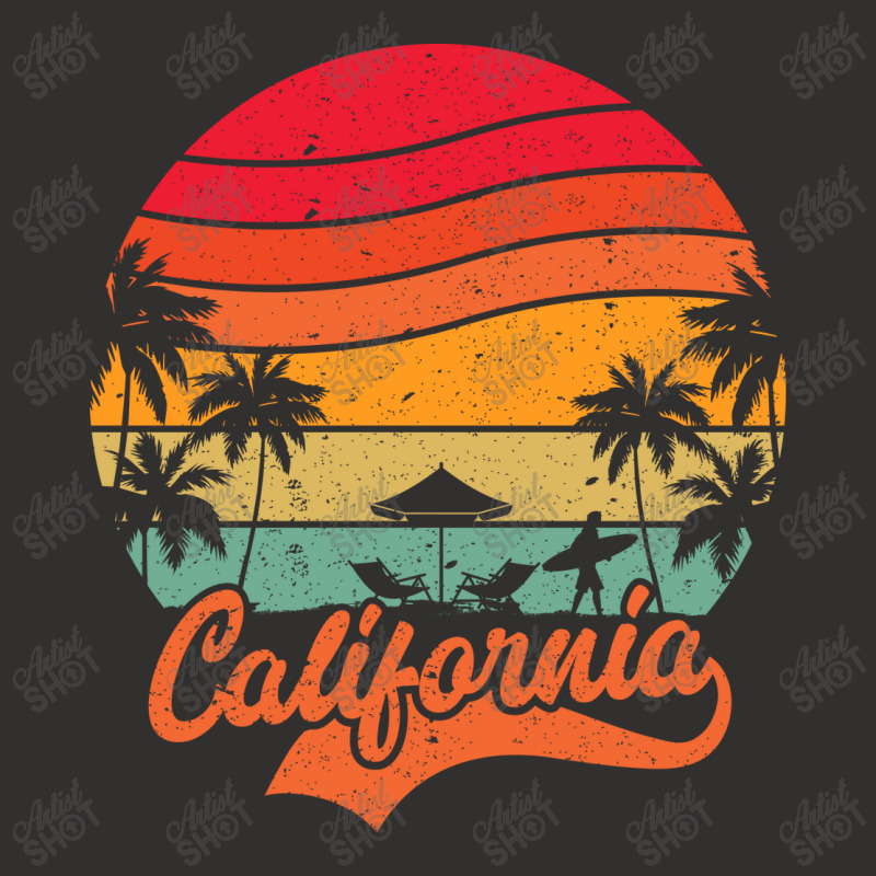 California Surfing Paradise, Summer Vacation Palm Champion Hoodie by T-shirts+ | Artistshot