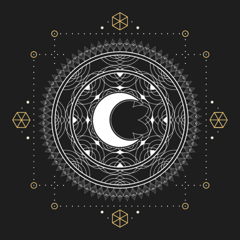 Astronomy Luna Stars Stargazer Mandala Boho Cresce Classic T-shirt by TODDJARVIS | Artistshot