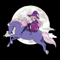 Anime Witch Riding Horse Halloween Witch Moon Hors Long Sleeve Shirts | Artistshot