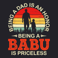 Being A Dad Is An Honor Being A Babu Is Priceless  Unisex Sherpa-lined Denim Jacket | Artistshot