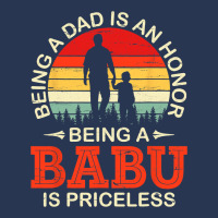 Being A Dad Is An Honor Being A Babu Is Priceless  Men Denim Jacket | Artistshot