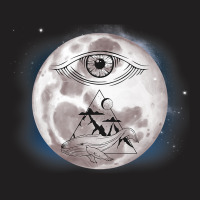 Celestial Eye Mystical Pyramid Whale Esoteric Moon T-shirt | Artistshot