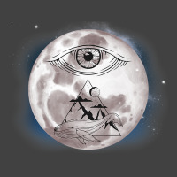 Celestial Eye Mystical Pyramid Whale Esoteric Moon Vintage T-shirt | Artistshot