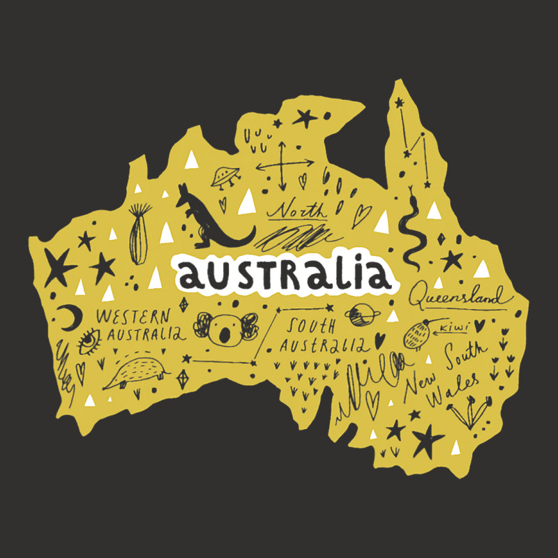 Australia Wales South West Country Map Kangaroo Is Champion Hoodie by NeirlLowry | Artistshot