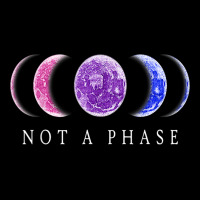 Bi Pride Not A Phase Bisexual Pride Moon 1 Long Sleeve Shirts | Artistshot