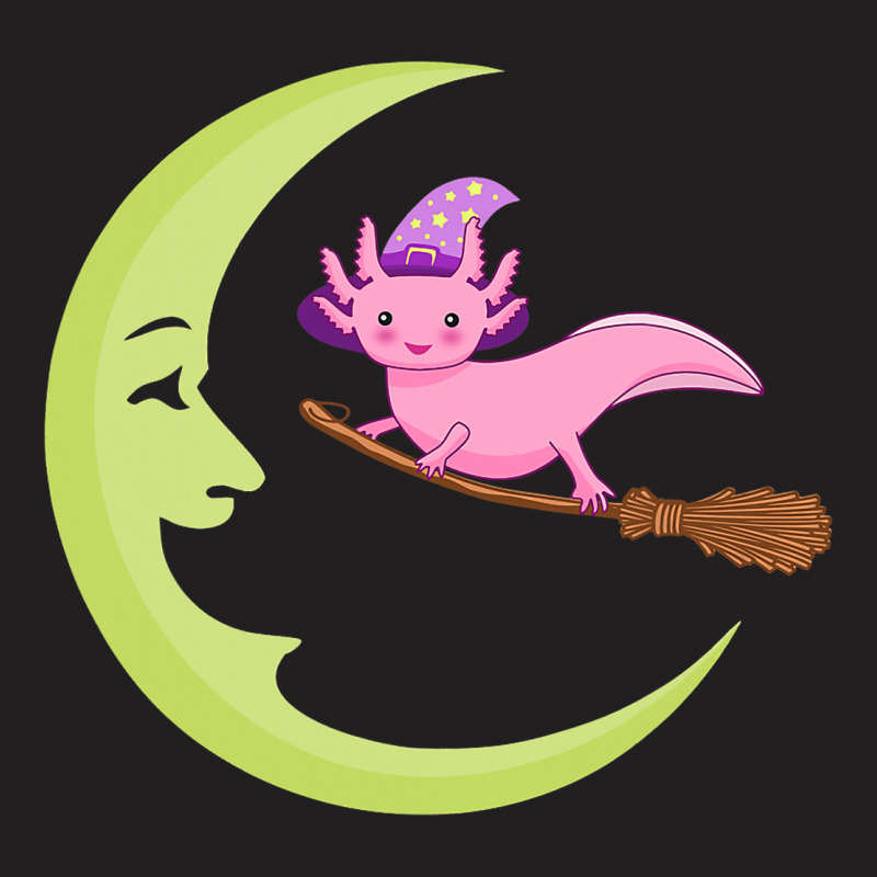 Axolotl Witch Moon Halloween Tee T-shirt | Artistshot