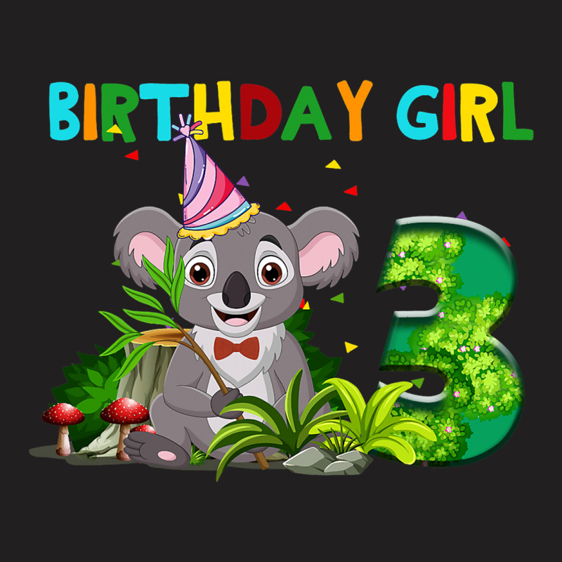 3rd Birthday Shirt Girl Koala Bear Birthday Shirt  T-shirt | Artistshot