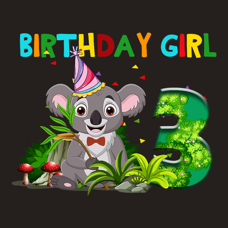 3rd Birthday Shirt Girl Koala Bear Birthday Shirt  Tank Top | Artistshot