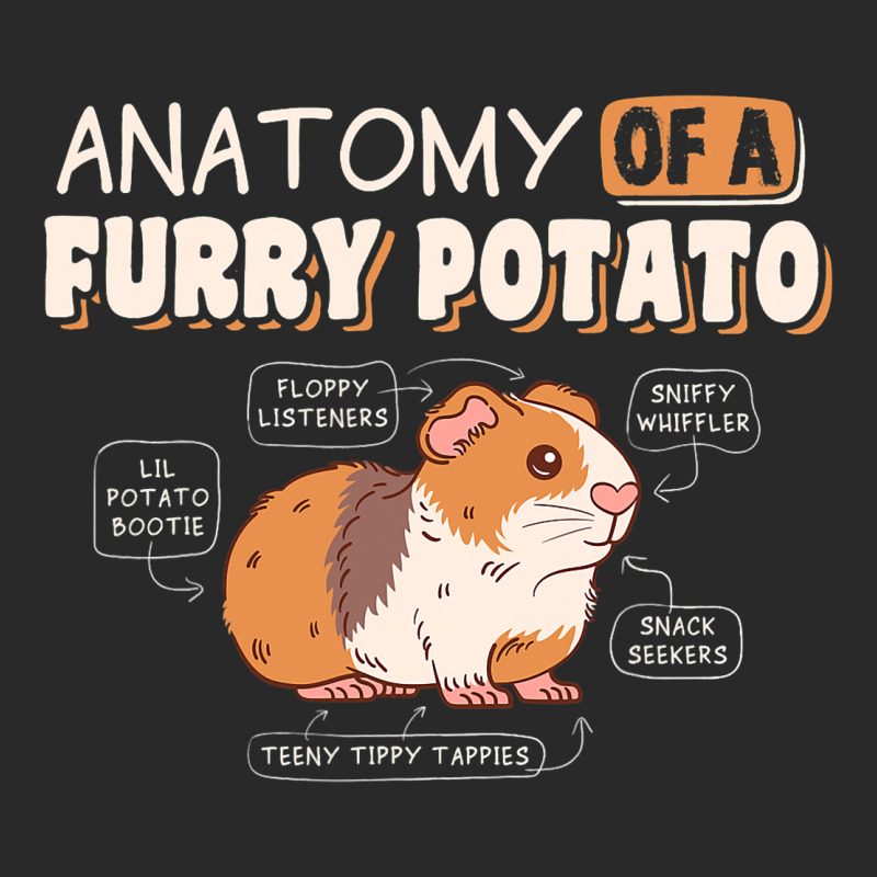 Anatomy Of A Furry Potato Guinea Pig Cavy Pet Anim Printed Hat | Artistshot