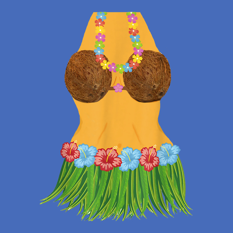 Hula Dancer Shirt Lei Flowers Coconut Bra Grass Skirt Basic T-shirt | Artistshot