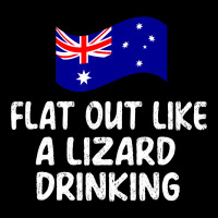 Aussie Flat Out Like Lizard Drinking Lingo Aus Wor Cropped Hoodie | Artistshot