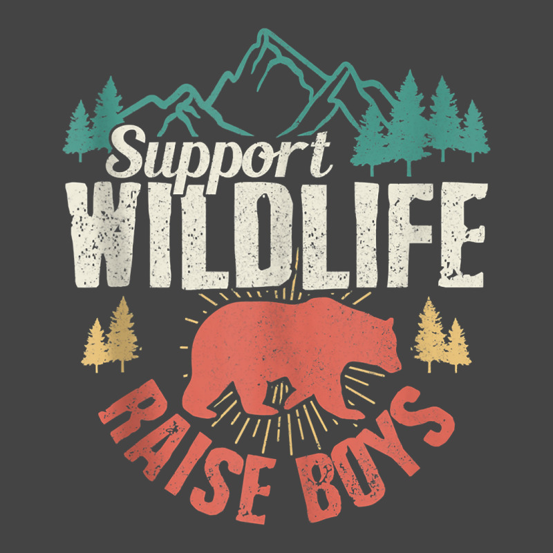 Support Wildlife Raise Boys Mom Dad Wild One Funny Gift Tank Top Basic T-shirt | Artistshot