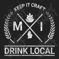 Drink Local Michigan Vintage Craft Beer Brewing T Shirt Basic T-shirt | Artistshot