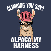 Funny Rock Climbing Llama Cute Harness 34 Basic T-shirt | Artistshot