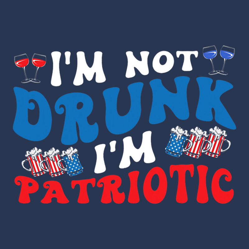 4th Of July Party Usa Im Not Drunk Im Patriotic Vi Men Denim Jacket | Artistshot