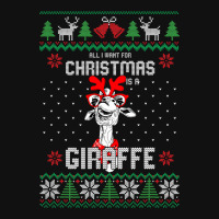 All I Want Christmas Is A Giraffe Reindeer Christm Graphic T-shirt | Artistshot