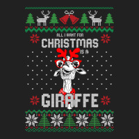 All I Want Christmas Is A Giraffe Reindeer Christm Basic T-shirt | Artistshot