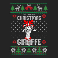 All I Want Christmas Is A Giraffe Reindeer Christm 3/4 Sleeve Shirt | Artistshot