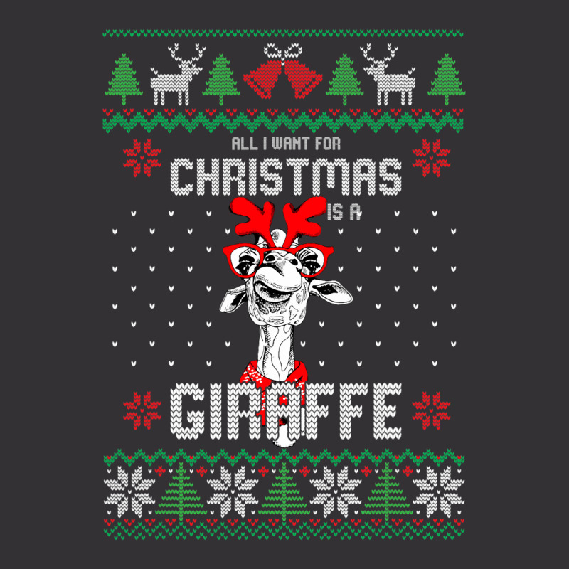 All I Want Christmas Is A Giraffe Reindeer Christm Vintage Short | Artistshot