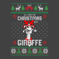 All I Want Christmas Is A Giraffe Reindeer Christm Vintage T-shirt | Artistshot