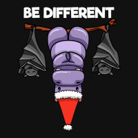 Be Different Hanging Santa Hippo With Sleeping Bat Graphic T-shirt | Artistshot