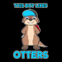 Boy Likes Otters Cool Quote Sea Otter Forest Anima Unisex Jogger | Artistshot