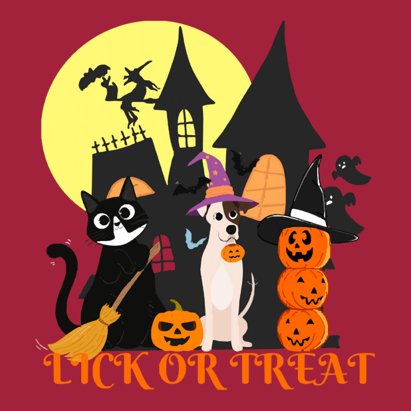 Funny Halloween Gift T  Shirt Lick Or Treat Funny Halloween Cat ,dog A Basic Youth T-shirt by dictateone | Artistshot