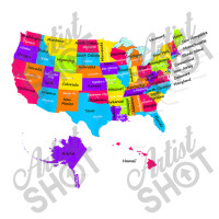 United States Map With States And Capital Cities Raglan Crop Top | Artistshot