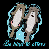 Be Kind To Otters Cute Sea Otter Holding Hands Kin Adjustable Cap | Artistshot