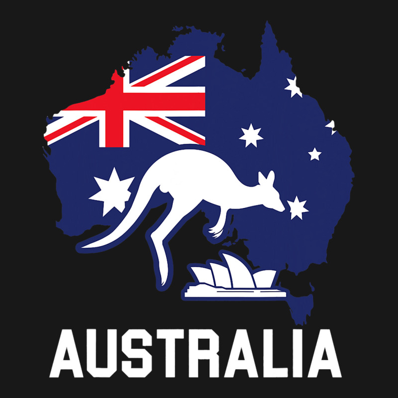 Australia Country Map Australian Kangaroo Melbourn Flannel Shirt | Artistshot