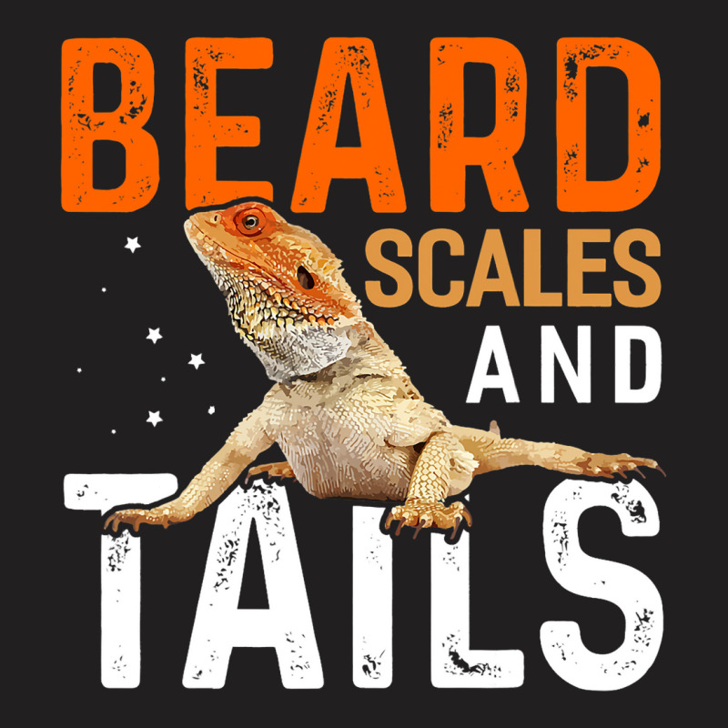 Beard Scales And Tails Shirt Lizard Funny Bearded  T-shirt | Artistshot