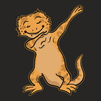 Bearded Dragon Agamid Lizard Dabbing Dance Ladies Fitted T-shirt | Artistshot