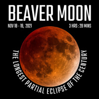 Beaver Moon The Longest Partial Lunar Eclipse V-neck Tee | Artistshot