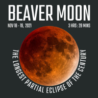 Beaver Moon The Longest Partial Lunar Eclipse Women's Triblend Scoop T-shirt | Artistshot