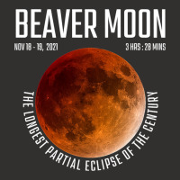 Beaver Moon The Longest Partial Lunar Eclipse Champion Hoodie | Artistshot