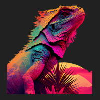 Bearded Dragon Pogona Lizard Vaporwave Basic T-shirt | Artistshot