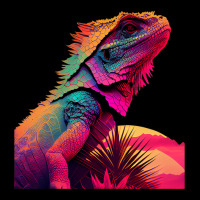 Bearded Dragon Pogona Lizard Vaporwave V-neck Tee | Artistshot