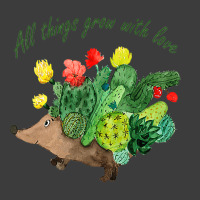 All Things Grow With Love Hedgehog Garden Cactus B Men's Polo Shirt | Artistshot