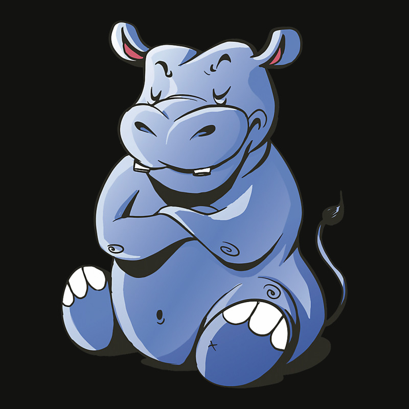 Angry Hippopotamus Animal Scorecard Crop Tee by BayleyMessnz | Artistshot