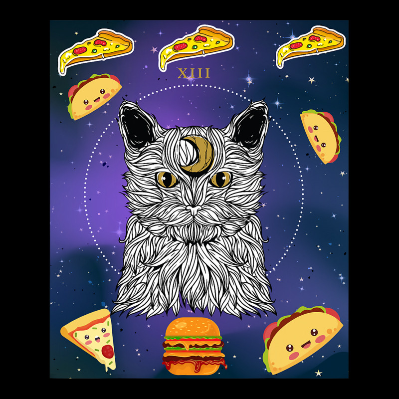 Astronaut Space Moon Cat Taco Pizza Burger Kitten  Women's V-Neck T-Shirt by BayleyMessnz | Artistshot