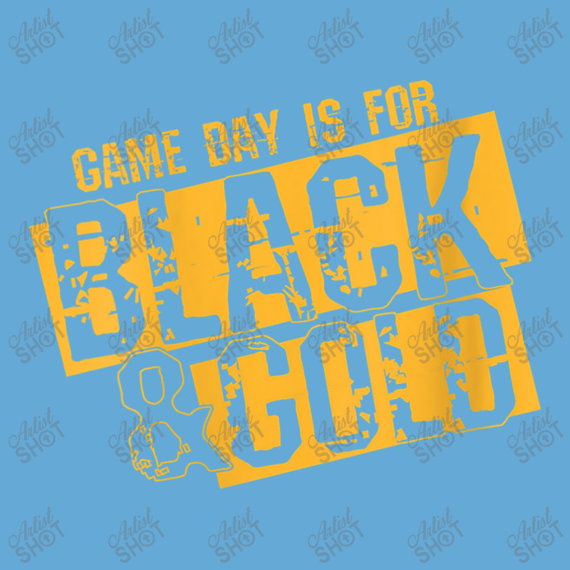 Womens Black Gold Game Day Group  For High School Football Vneck Basic T-shirt by Artist-Shannon | Artistshot