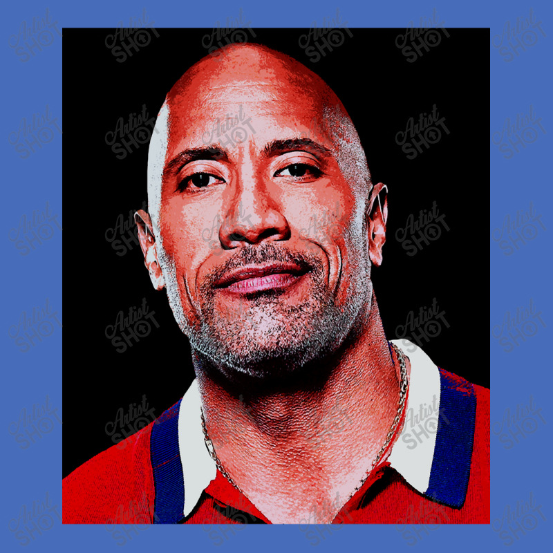 Dwayne Picture Johnson Art Basic T-shirt by Artists-Zoe | Artistshot