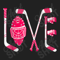 Funny Valentines Day Player Goalie Ice Hockey Heart Apparel T Shirt Basic T-shirt | Artistshot