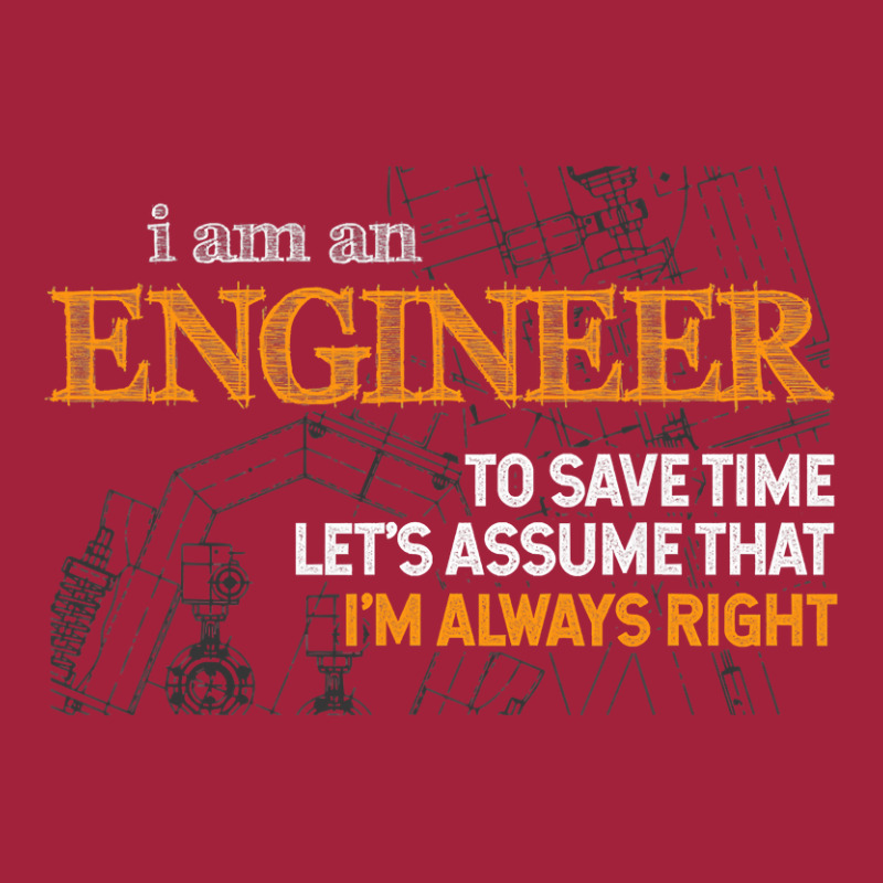 I Am An Engineer To Save Time I'm Always Right Funny Gift T Shirt Basic Youth T-shirt by bakien89 | Artistshot