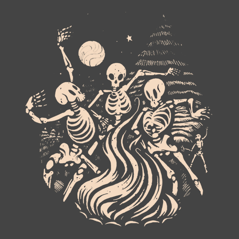 Halloween T  Shirt Skeletons Dancing Around A Fire Under The Moon T  S Basic Youth T-shirt by oweber478 | Artistshot