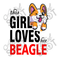 This Girl Loves Her Beagle Raglan Crop Top | Artistshot